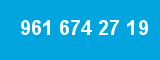 961 674 27 19 961 674 27 19